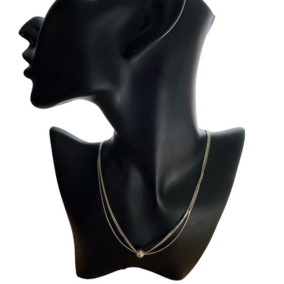 Sterling Silver Silpada Multi Strand Ball Necklace - Picture 4 of 6